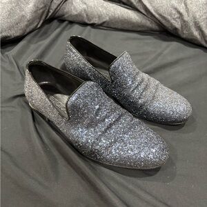 Men's Jimmy Choo Glitter Loafers - Blue